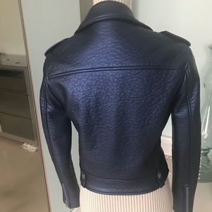 Forever 21 leather jacket blue size S